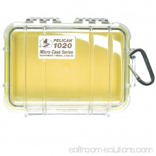 PELICAN 1020 MICRO CASE YELLOW WITH CLEAR LID 552023699